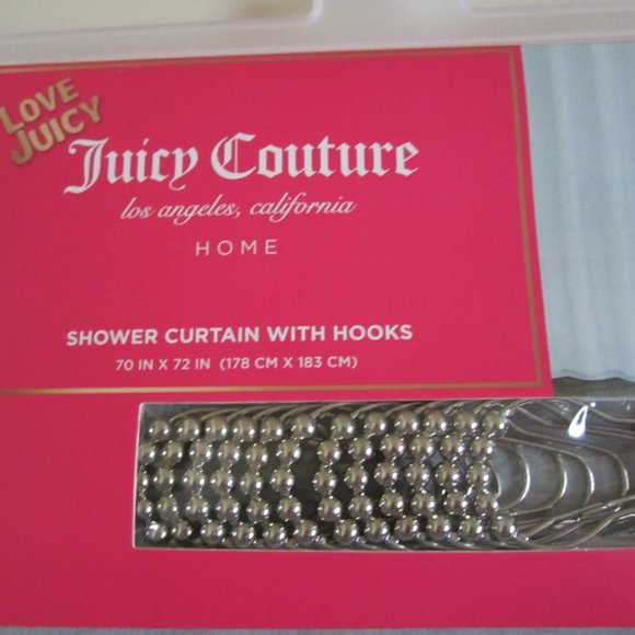 Juicy Couture Bath Juicy Couture Grey Round Silver Studs Shower